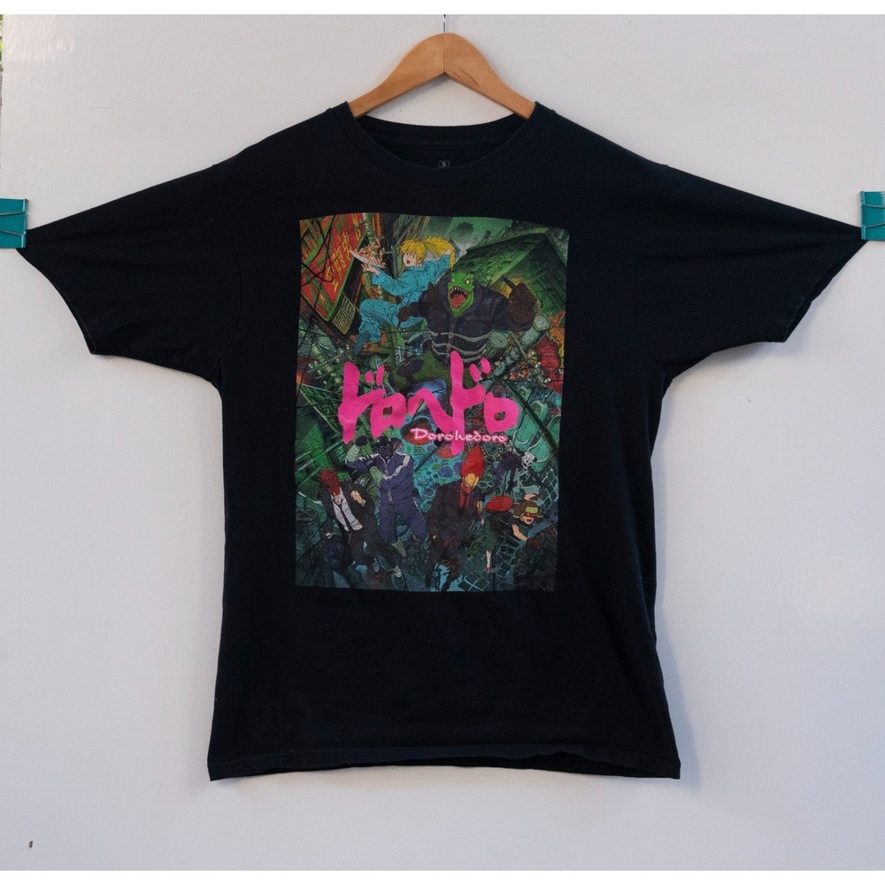Ripple Junction Dorohedoro Anime Group Men's T-Shirt Black Size S